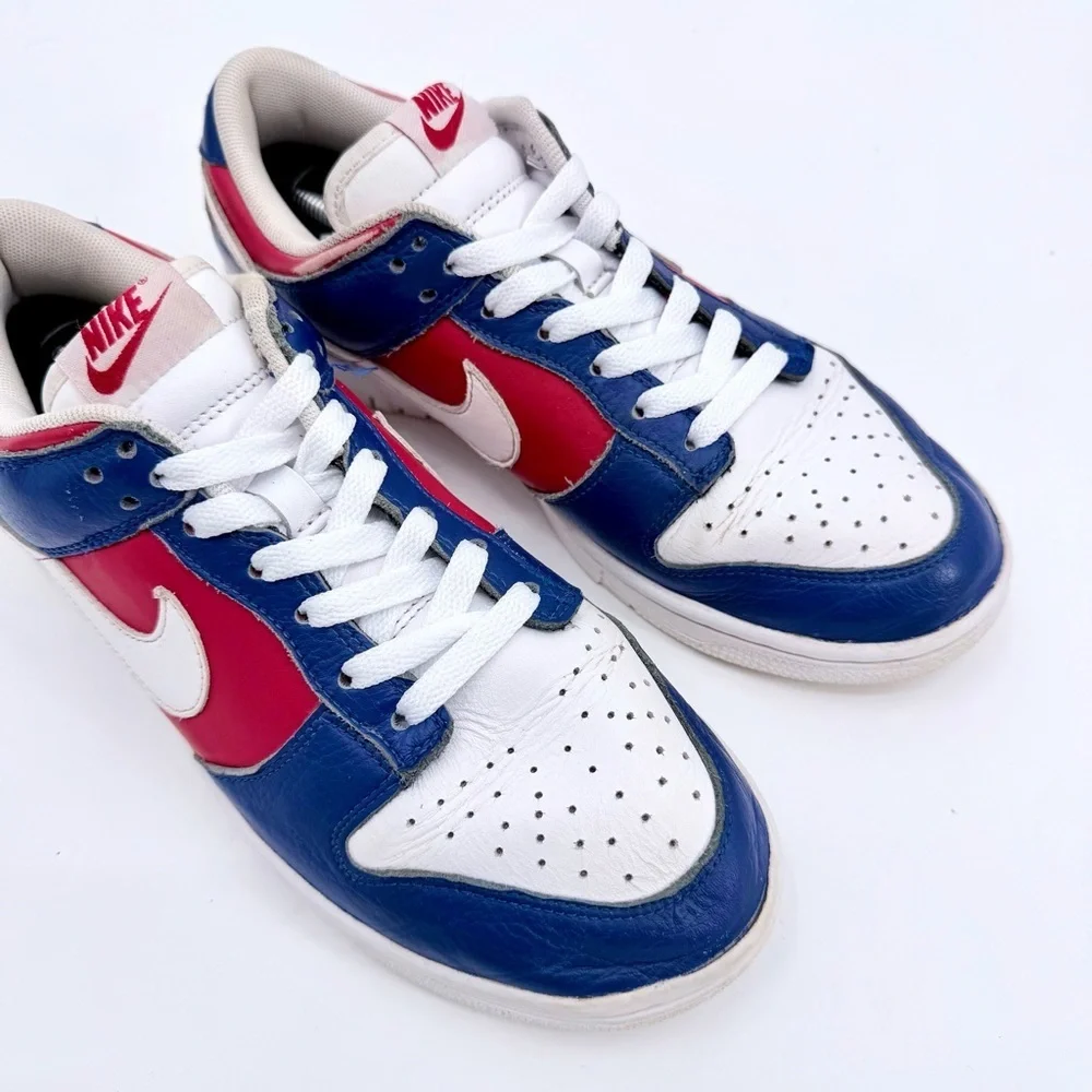 NIKE DUNK LOW BY YOU Team USA Olympic Red White Blue Sneakers
